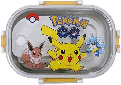 TickRight Steel Insulated Lunch Box in Transparent Cover with Cartoon Character (Pokemon)