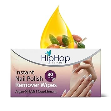 Hip Hop Nail Polish Remover Wipes, 30 Wipes