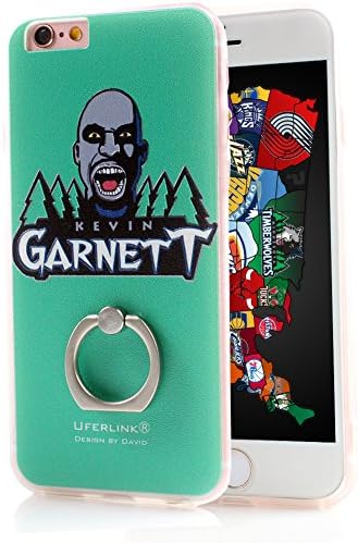 Uferlink Custom painting Hard Plastic Case cover for iphone 6 6s plus 4.7 5.5 inch with 360℃ Rotating Ring Grip Stand Holder Kickstand [ Creative Logos ] (MIN5.5)