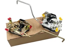 HUYILUN0104 1 Pair 2 Pcs Left and Right Side Front Door Latch Manual Lock Compatible with Toyota Hilux Rn85 Yn85 Pickup 1989-1996