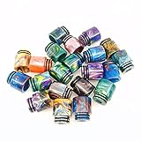 2 Pieces Resin Quick Fitting 510 Drip Tip Connector for RO System Refrigerator Ice Maker Coffee Mod Machine (Random Color)