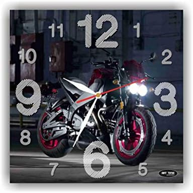 Art time production Buell 11’’ Handmade Wall Clock - Get Unique décor for Home or Office – Best Gift Ideas for Kids, Friends, Parents and Your Soul Mates