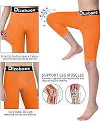 Dizoboee Youth Boys Compression Pants One Leg 3/4