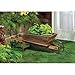 Gifts & Decor Country Flower Cart Rustic Planter Fir Wood Plant Stand