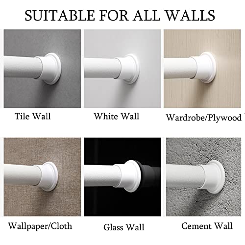 Room Divider Tension Curtain Rod, 2843" Spring Tension Rods, Rust