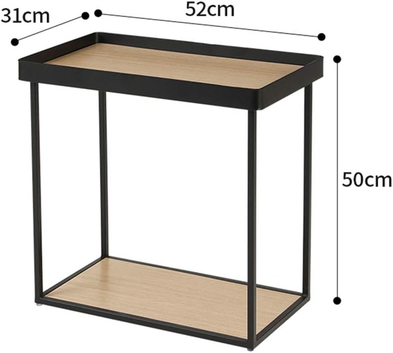 Liruipengbj Gwdj Side Table With Hardboard Tabletop Bedside Table Coffee Table Storage Shelf Stable Accent Furniture With Metal Frame Corner Table Amazon De Kuche Haushalt