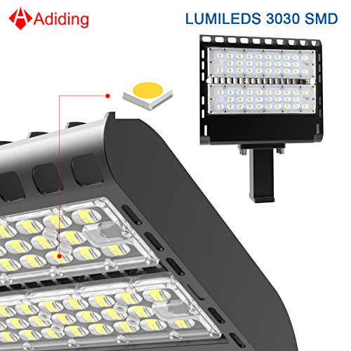 Adiding LED Parking Lot Lighting 150 Watt Street Area Shoebox Pole Light with Photocell Sensor Slip-Fitter Mountings 130Lm/W Daylight 19500LM 5700K Bright White IP66 UL DLC Listed - Thumbnail 7