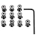 BOOSTEADY 10 Sets KeyMod Rail Screws and Nuts Allen Wrench with Storage Case
