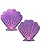 iHeartRaves Pastease Purple Mermaid Sea Shell Rave Pasties (Set of 2 Pasties)
