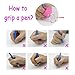 Pencil Grips, Jr.White Soft Finger Grip for Kids Handwriting Posture Correction, Silicone Ergonomic Writing Aids for Adults Special Needs Lefties or Righties Preschoolers Kids