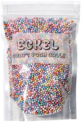 Styrofoam Balls by Eckel - Polystyrene Slime Making Balls for DIY Foam Crafting Projects (10 Grams)