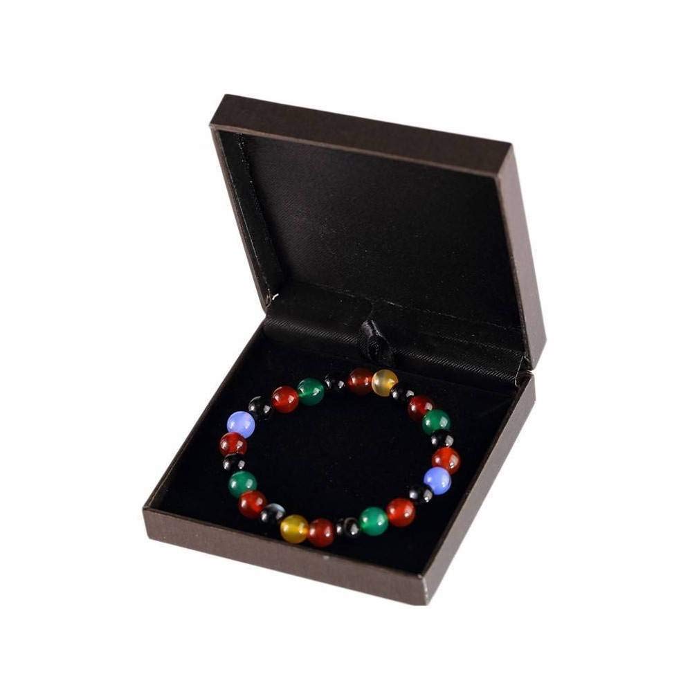 Lachineuse Multi-Coloured Agate Bracelet – Success and Good Fortune – Gift Box