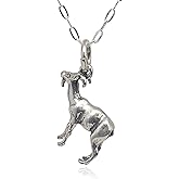 EnCharmed Sterling Silver Billy Goat Farm Animal 3D Charm Necklace, 18"
