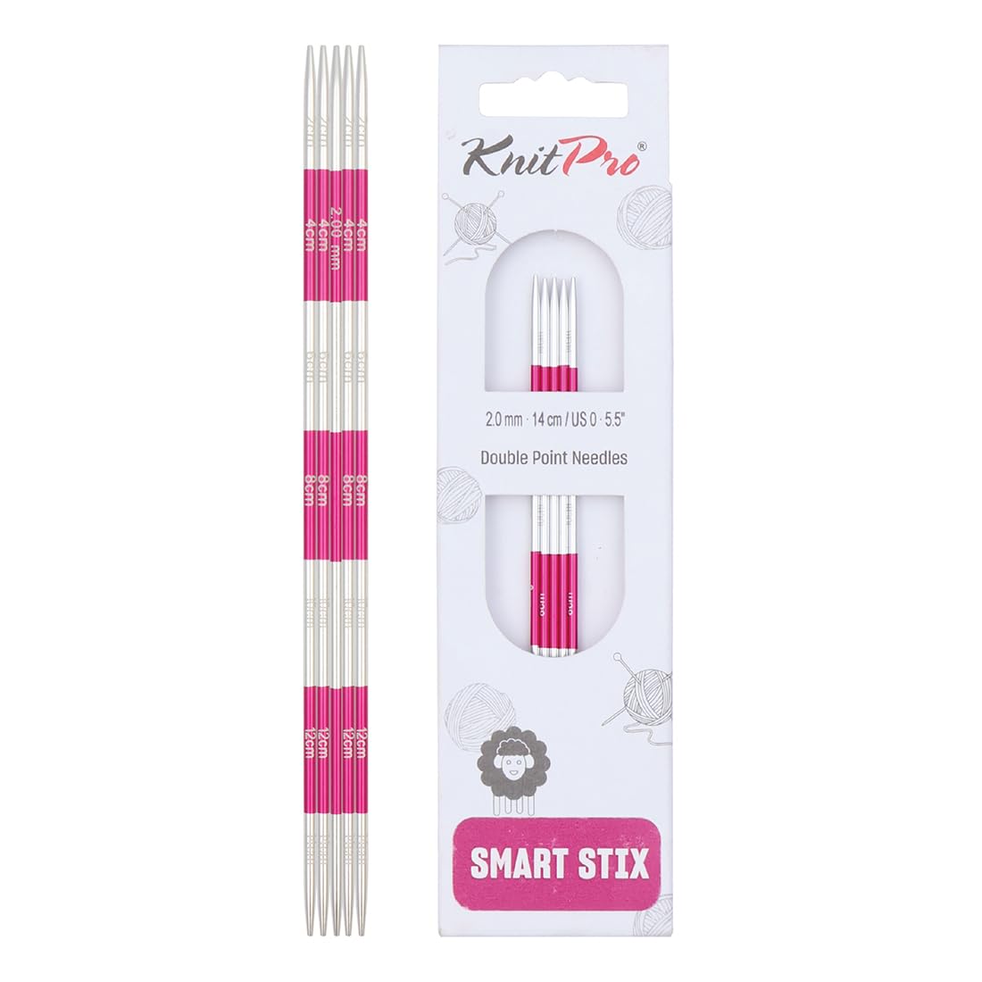 KnitPro Smartstix Double Pointed Needles 5.5" (14cm) | 2.00mm — image 1