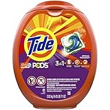 Tide PODS 3 in 1 HE Turbo Laundry Detergent Pacs, Spring Meadow Scent, 81 Count Tub - Packaging May Vary
