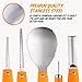 D-FantiX Halloween Pumpkin Carving Kit, 13 Pieces Professional Stainless Steel Pumpkin Carving Tools Kit with Stencils and Carrying Case - Carve Sculpt Jack-O-Lanterns Halloween Decorations DIY