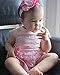 Infant Kids Baby Girls Romper Jumpsuit Bodysuit Clothing Outfits Pink Set 0-24M