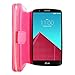 G4 Case, LG G4 Case, Cellularvilla LG G4 Wallet Bag Case, Premium Pu Leather Flip [7 Card Slots] Pocket Case, [Zipper Wallet] with Hard Soft [Magnetic Detachable] Back Cover for LG G4 (Pink)