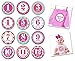 Sticky Bellies Baby Month Stickers - Kaliedoscope Cutie