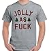 Brisco Brands Jolly As Fuck Trendy Cool Fashion Funny Rude Nasty Christmas T-Shirt Tee