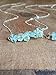 Raw Light Blue Dainty Aquamarine Necklace 16 Inch Sterling Silver Chain March Birthstone Jewelry