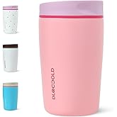 DLOCCOLD Insulated Stainless Steel Coffee Tumbler with Spill Resistant Lid, Reusable Iced Coffee Cup, Cup Holder Friendly Travel Coffee Mug, 12oz
