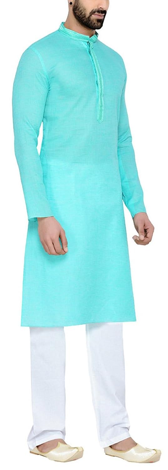 manyavar men's cotton kurta pyjama