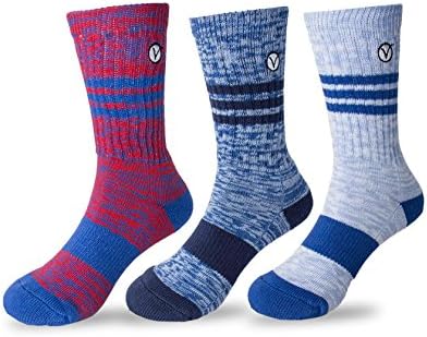 Boys 3 Pack Casual Cotton Socks – Versatile For Any Occasion By VYBE (X LARGE, Combo B)