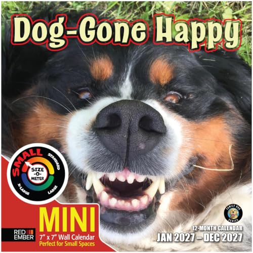 Dog-Gone Happy 2027 Mini Wall Calendar