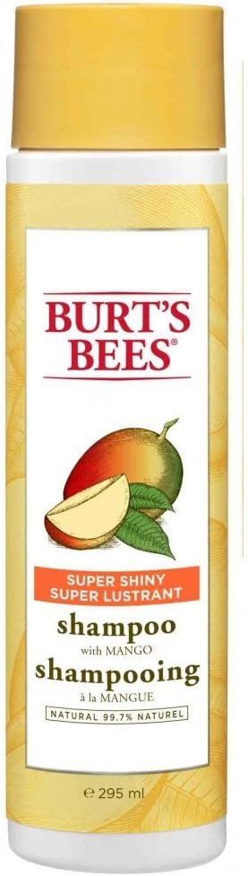 Burt's Bees Super Shiny Shampoo Mango 10 oz (Pack of 6)