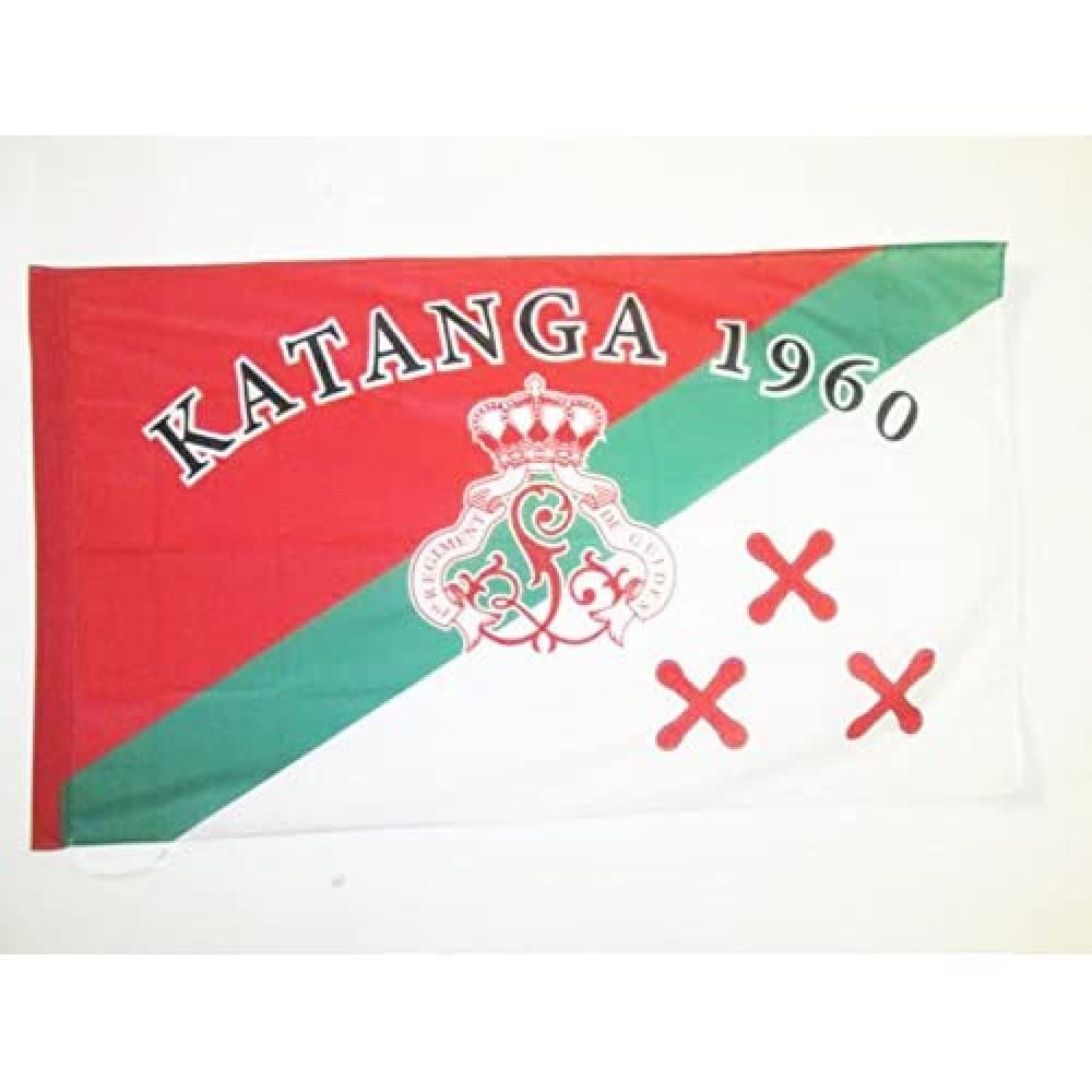 AZ FLAG - Katanga 1960 Flag - 3x5 Ft - Katanga Province independentist Banner with Sleeve - 100% Polyester - Fade Resistant - Vivid Colors - 3' x 5' Feet - 150x90 Cm