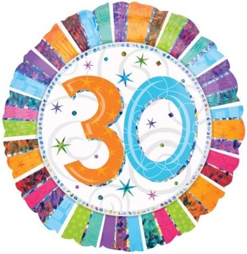 Riethmller Anagram 18" Foil Balloon Radiant Birthday 30 Pris