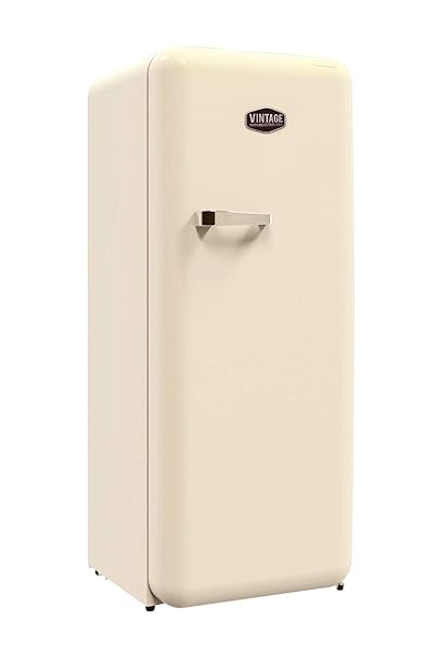 Vintage Industries ~ Retro-Kühlschrank Havanna in creme beige | 50er Jahre Look | Größe 152,5 cm | Kühl-Gefrier-Kombination 3