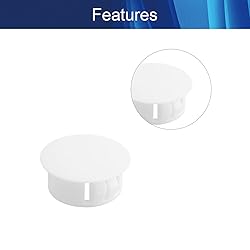 Jutagoss 50 Pcs Hole Plugs 5/8" / 16mm White Nylon
