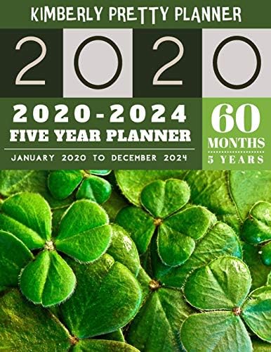 5 year planner 2020-2024: Lucky Monthly Schedule Organizer - Agenda Planner For The Next Five Years, 60 Months Calendar, Appointment Notebook Large ... design (5 year monthly planner 2020-2024)