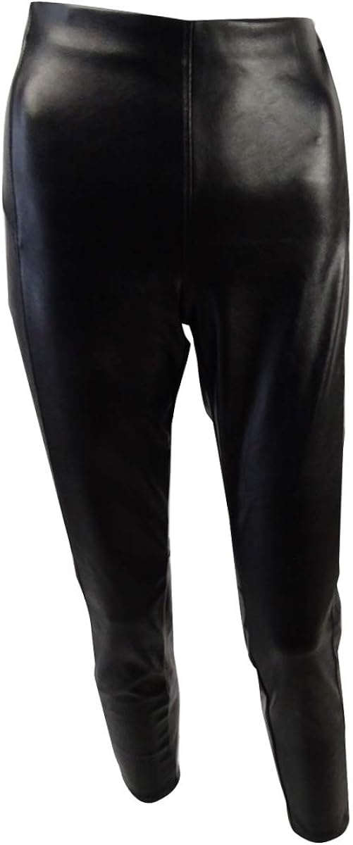 kensie Women's Stretch Faux Leather Pant at Amazon Womenâs Clothing store