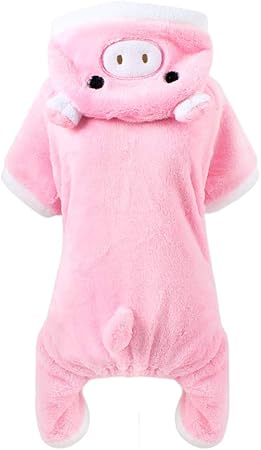 Amazon Com Popetpop Cute Pet Costume Pink Pig Design Pet Warm Hoodies Costume For Small Dogs And Cats Halloween Christmas Cosplay Dress Up Clothes For Puppy Teddy Chihuahua Kitten Kitchen