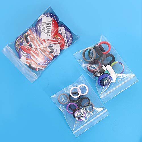 4 Resealable+Zipper+Assorted+Durable+Baggies