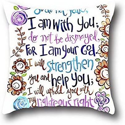 Robert Beautifulcontrol Pillow Protector Case Christian Bible Verse Shell Decorative Cushion Cover Pillowcase Home Square Throw Accent 16*16