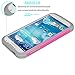 Tekcoo for Galaxy S4 Case, [Tmajor Series] [Pink/Grey] Shock Absorbing Hybrid Rubber Plastic Impact Defender Rugged Slim Hard Case Cover Shell for Samsung Galaxy S4 S IV I9500 GS4 All Carriers