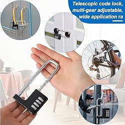 Combination Lock,4 Digit Combination Lock 3/8Inch