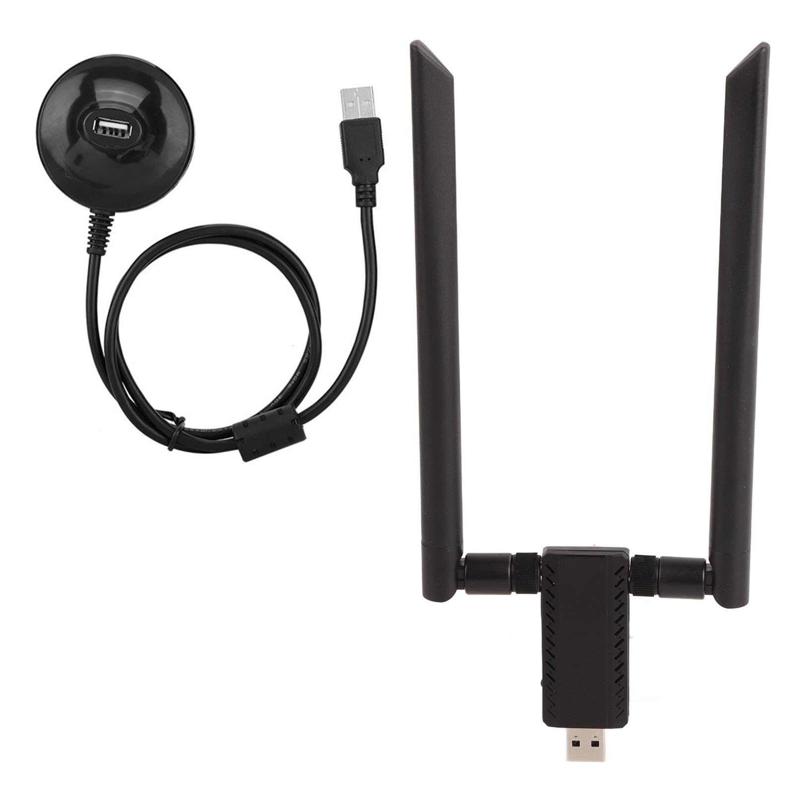 USB Network Card,RTL8812AU AC USB 2.4G/5.8G Dual-Band Wifi Dongle Adapter,Support WPA/WPA2/WEP/802.1X/WMM Data Encryption,Wireless Network Card with Strong Anti-Interference Ability