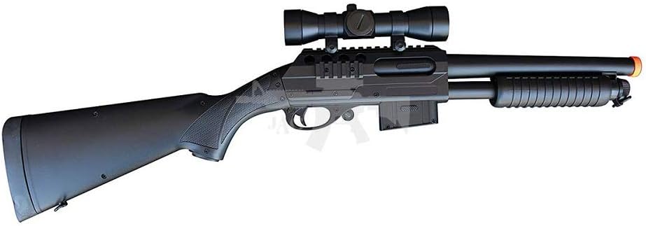Mossberg Double Eagle M47A1 M47 UTGA Full Size Quality Heavyweight Tactical Airsoft Spring Powered Pump Action Shotgun Rifle Powerful