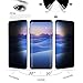 Galaxy S8 Plus Privacy Screen Protector, Compatible for Samsung S8+ Tempered Glass Privacy Film - Black