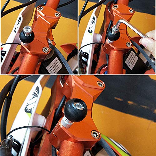Riloer Motorfiets Vork Stam Bal Base Motorfiets Stuur Klem Bal Met M8 Schroeven voor RAM Mount - Image 4