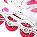 Tuko Adjustable Inline Skates for Girls with Protective Pads (Little kid 12M/13M/1M)