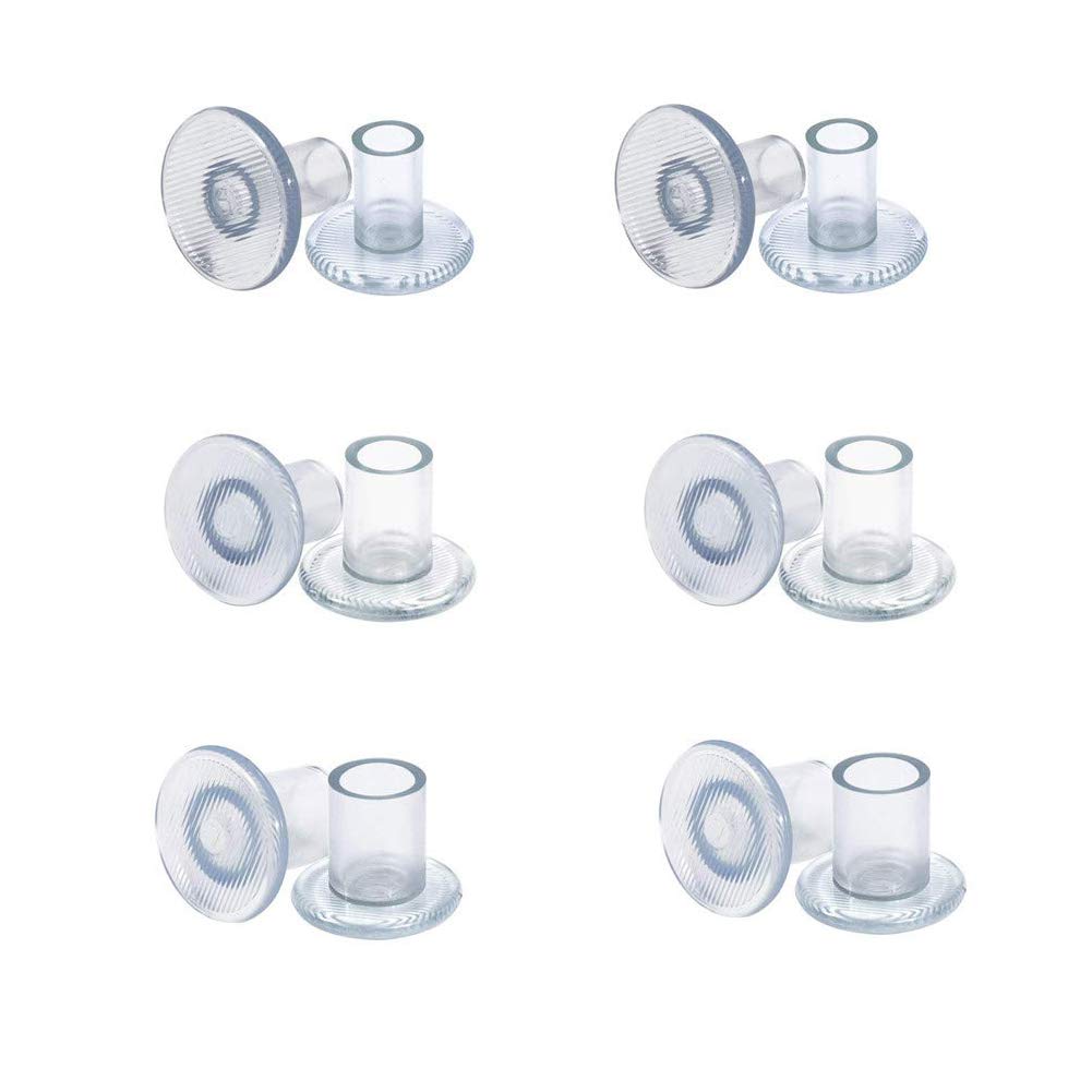 High Heel Protectors Three Sizes 6pairs Clear Heel Stoppers Small