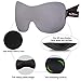 PrettyCare 3D Sleep Mask (Black and Grey with 2 Pack) Eye Mask for Sleeping – Contoured Night Blindfold for Airplane with EarPlugs & Yoga Silk Eye Bags for Travel, Best for Men Womenthumb 4