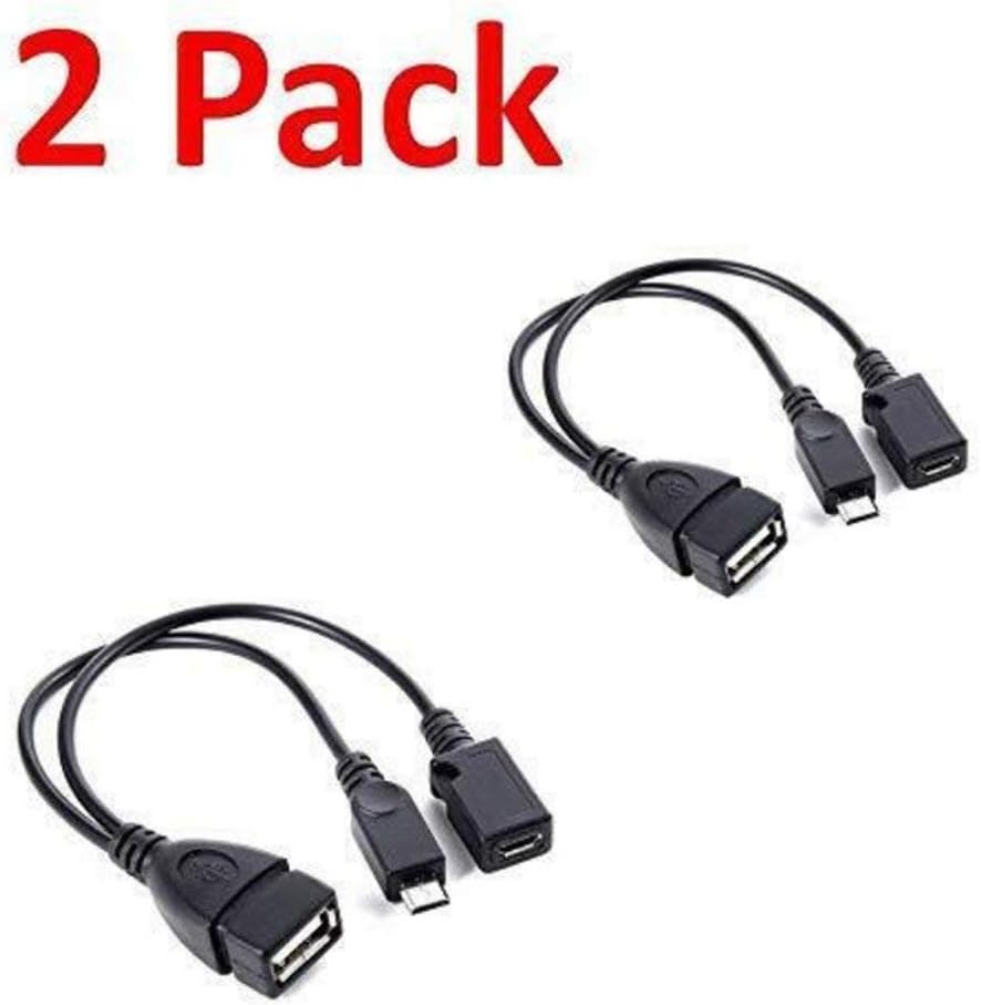 Adattatore USB OTG Per Fire TV Stick - Micro USB Con Alimentazione, Nero, 2 Pezzi - Foto 10