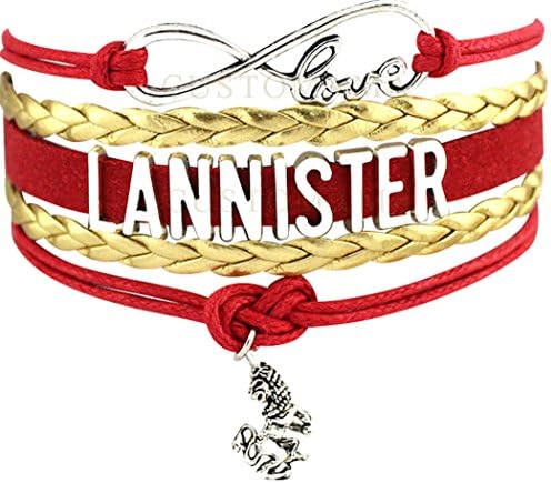 LANNISTER Love Game of Thrones Charm Bracelet Gift Infiniti Jewelry